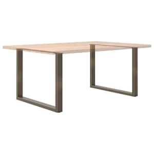Nohy k jídelnímu stolu ve tvaru U, 2 ks, přírodní ocel, 100 x (72-73) cm, ocel - obrázek 8
