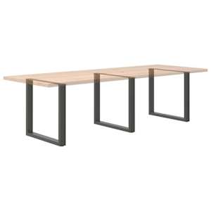 Nohy k jídelnímu stolu ve tvaru U, 3 ks, antracitové, 80 x (72-73) cm, ocel - obrázek 8