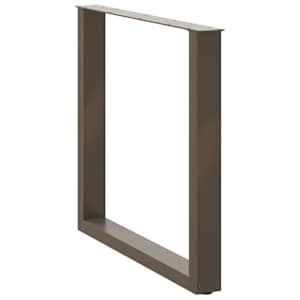 Nohy k jídelnímu stolu ve tvaru U, 3 ks, přírodní ocel, 80 x (72-73) cm, ocel - obrázek 4