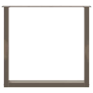 Nohy k jídelnímu stolu ve tvaru U, 3 ks, přírodní ocel, 80 x (72-73) cm, ocel - obrázek 5