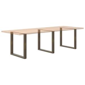 Nohy k jídelnímu stolu ve tvaru U, 3 ks, přírodní ocel, 80 x (72-73) cm, ocel - obrázek 8