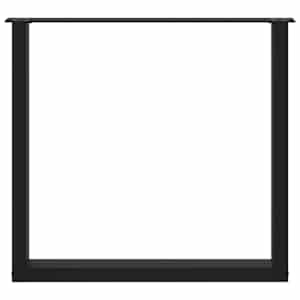 Nohy k jídelnímu stolu ve tvaru U, 3 ks, černé, 90 x (72-73) cm, ocel - obrázek 5