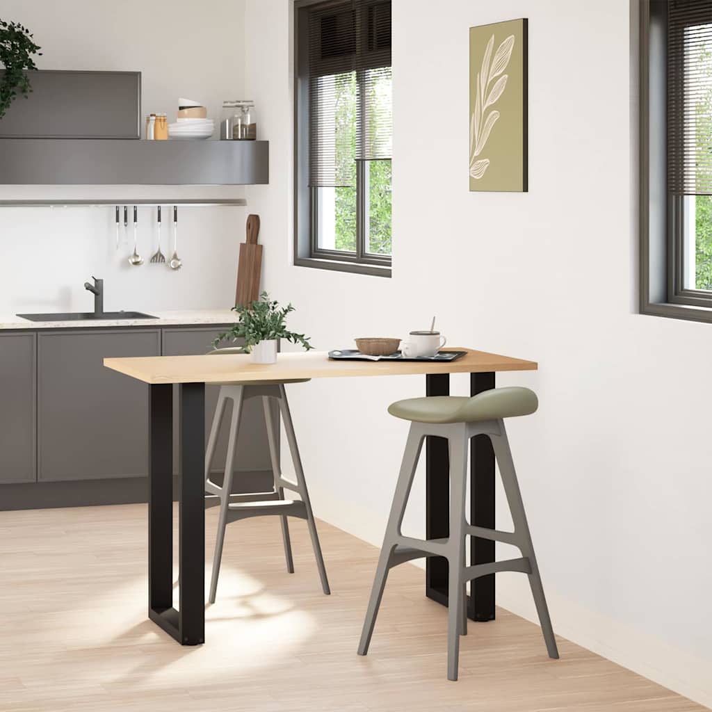 vidaXL Bartafelpoten 2 st U-vormig 40x(90-91) cm staal zwart