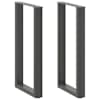vidaXL baarilaua jalad U-kujulised, 2 tk, antratsiithall, 40 x (90-91) cm, teras