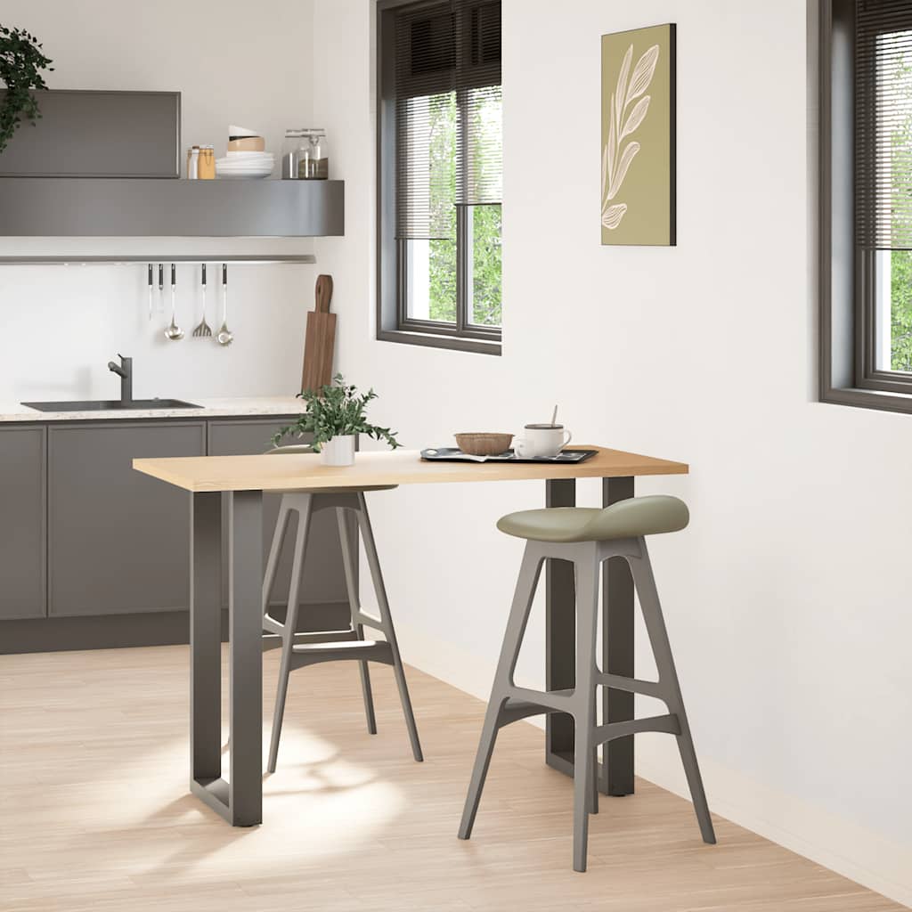 vidaXL Bartafelpoten 2 st U-vormig 40x(90-91) cm staal antraciet