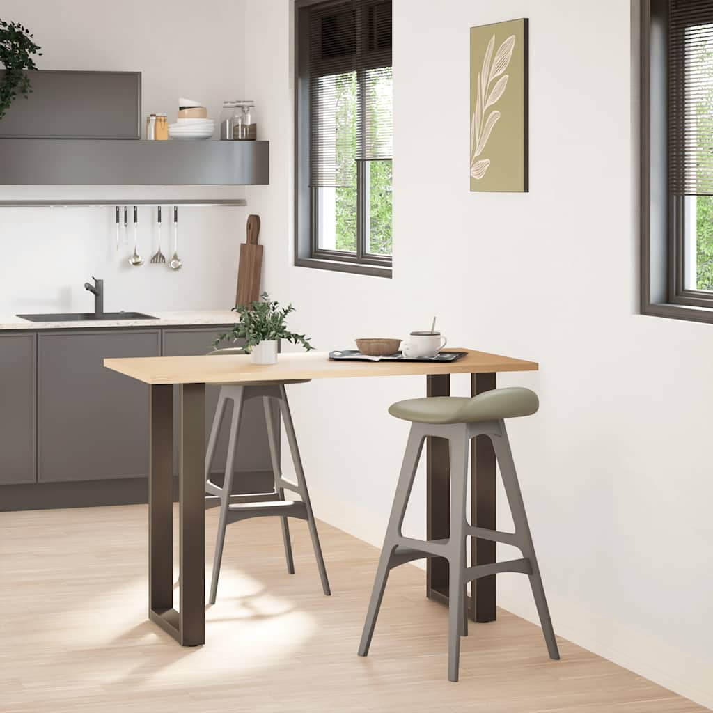 vidaXL Salontafelpoten 2 st U-vormig 40x(90-91) cm staal naturel afbeelding