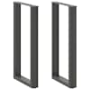 vidaXL baarilaua jalad U-kujulised 2 tk, antratsiithall, 50 x (90-91) cm, teras