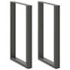 vidaXL baarilaua jalad U-kujulised 2 tk, antratsiithall, 60 x (90-91) cm, teras