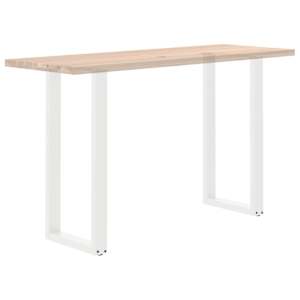 Nohy barového stolu ve tvaru U, 2 ks, bílé, 40 x (100-101) cm, ocel - obrázek 8