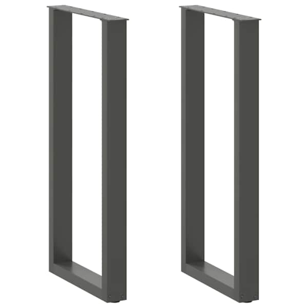 vidaXL baarilaua jalad U-kujulised, 2 tk, antratsiithall, 40 x (100-101) cm, teras