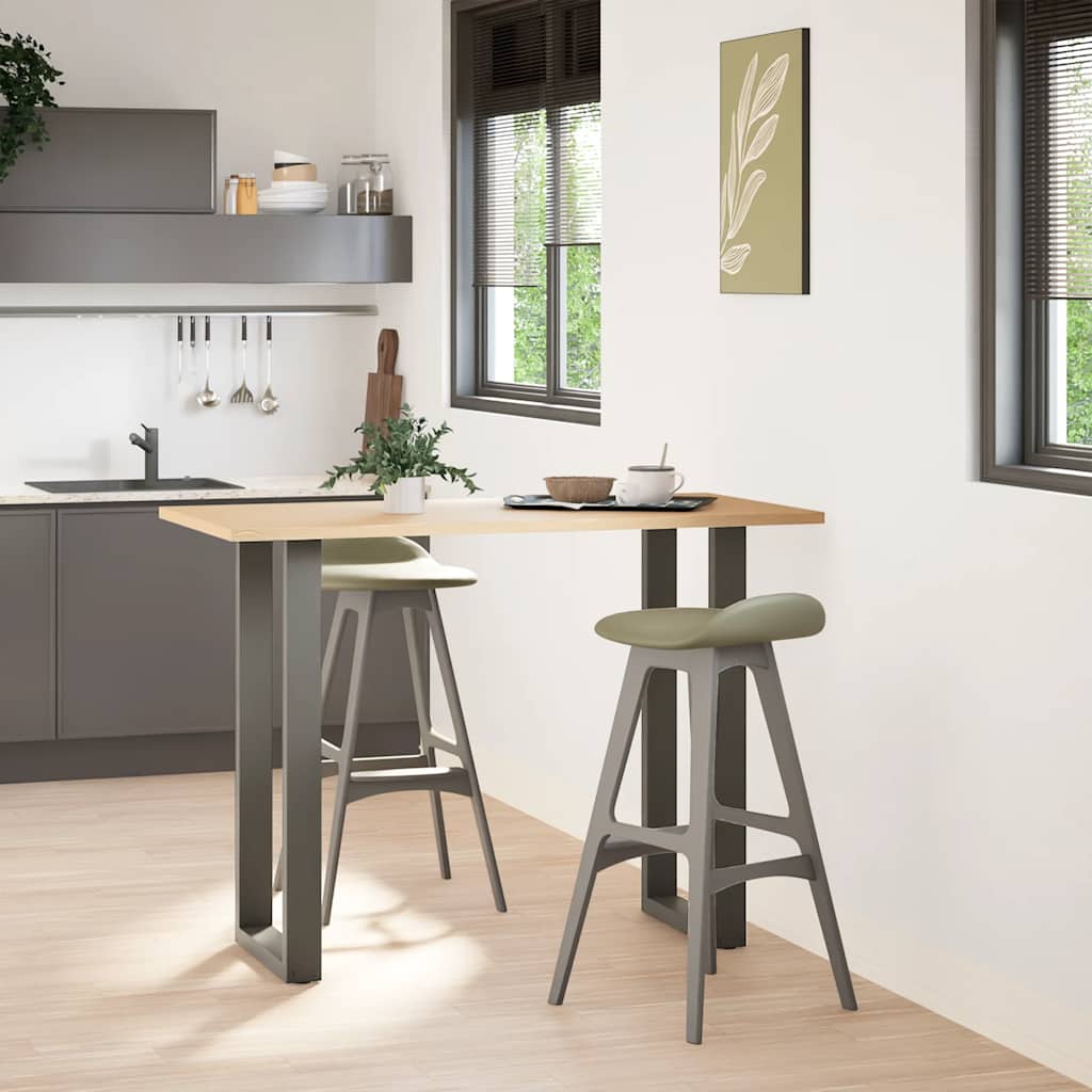 Thumbnail - vidaXL Bartischbeine U-Form 2 Stk. Anthrazit 40x(100-101) cm Stahl