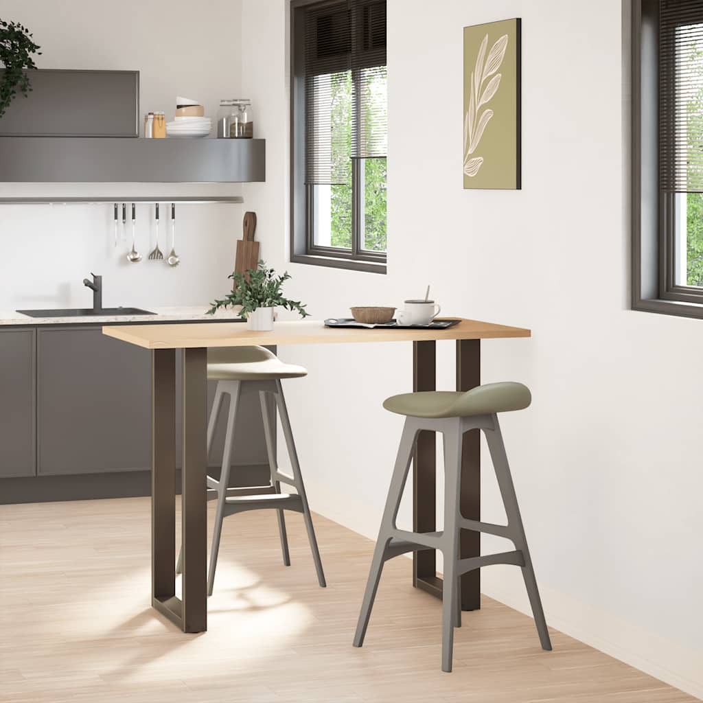 vidaXL Bartafelpoten 2 st U-vormig 40x(100-101) cm staal naturel