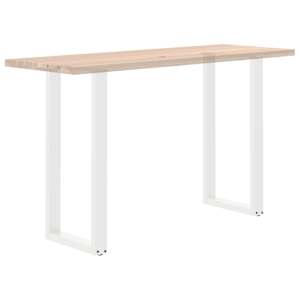Nohy barového stolu ve tvaru U, 2 ks, bílé, 50 x (100-101) cm, ocel - obrázek 8