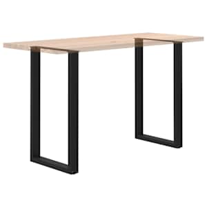 Nohy barového stolu ve tvaru U, 2 ks, černé, 60 x (100-101) cm, ocel - obrázek 8