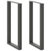 vidaXL baarilaua jalad U-kujulised 2 tk, antratsiithall, 60 x (100-101) cm, teras