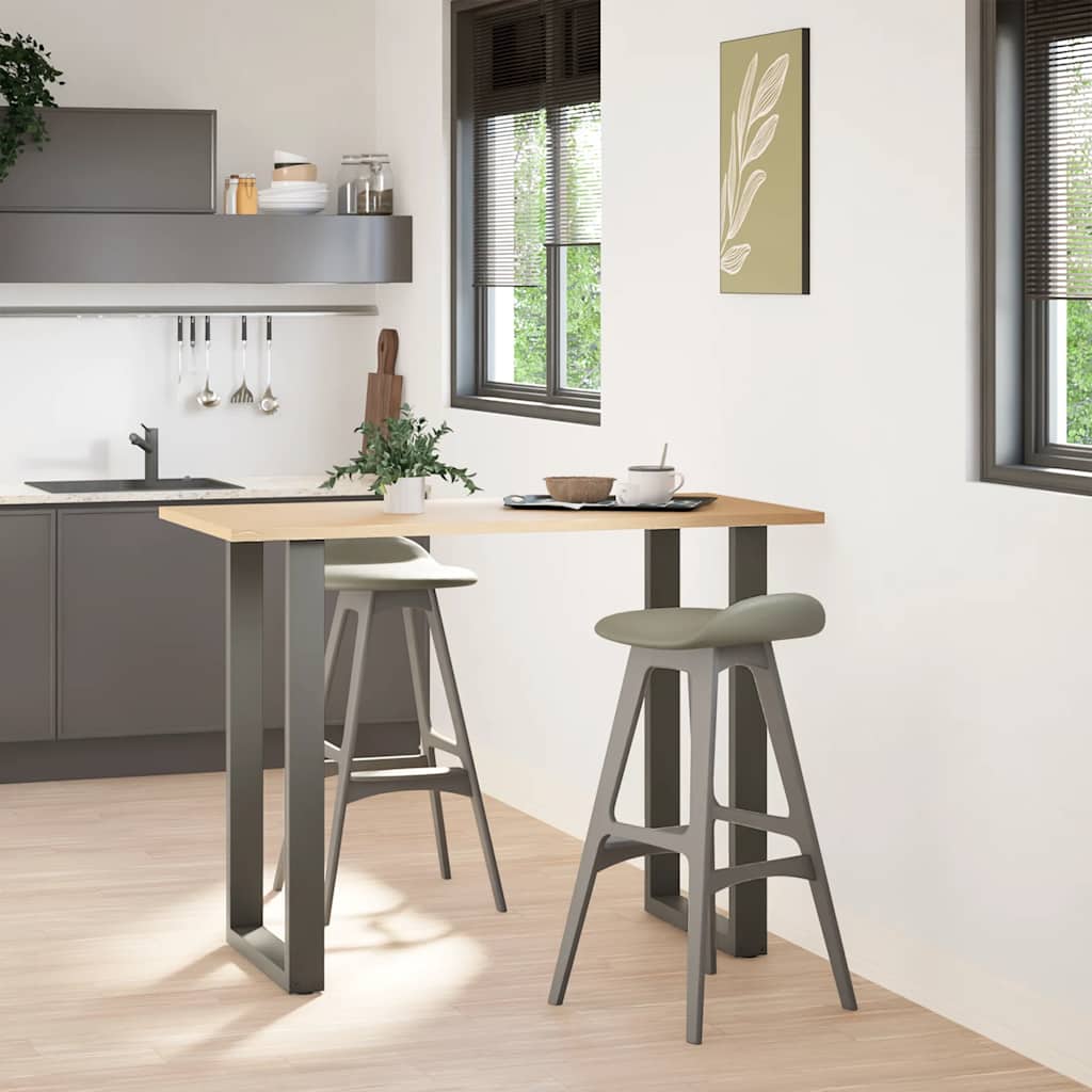 vidaXL Bartafelpoten 2 st U-vormig 60x(100-101) cm staal antraciet