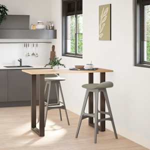 vidaXL 2 db U alak&uacute; b&aacute;rasztall&aacute;b nat&uacute;r ac&eacute;lb&oacute;l 60x(100-101) cm