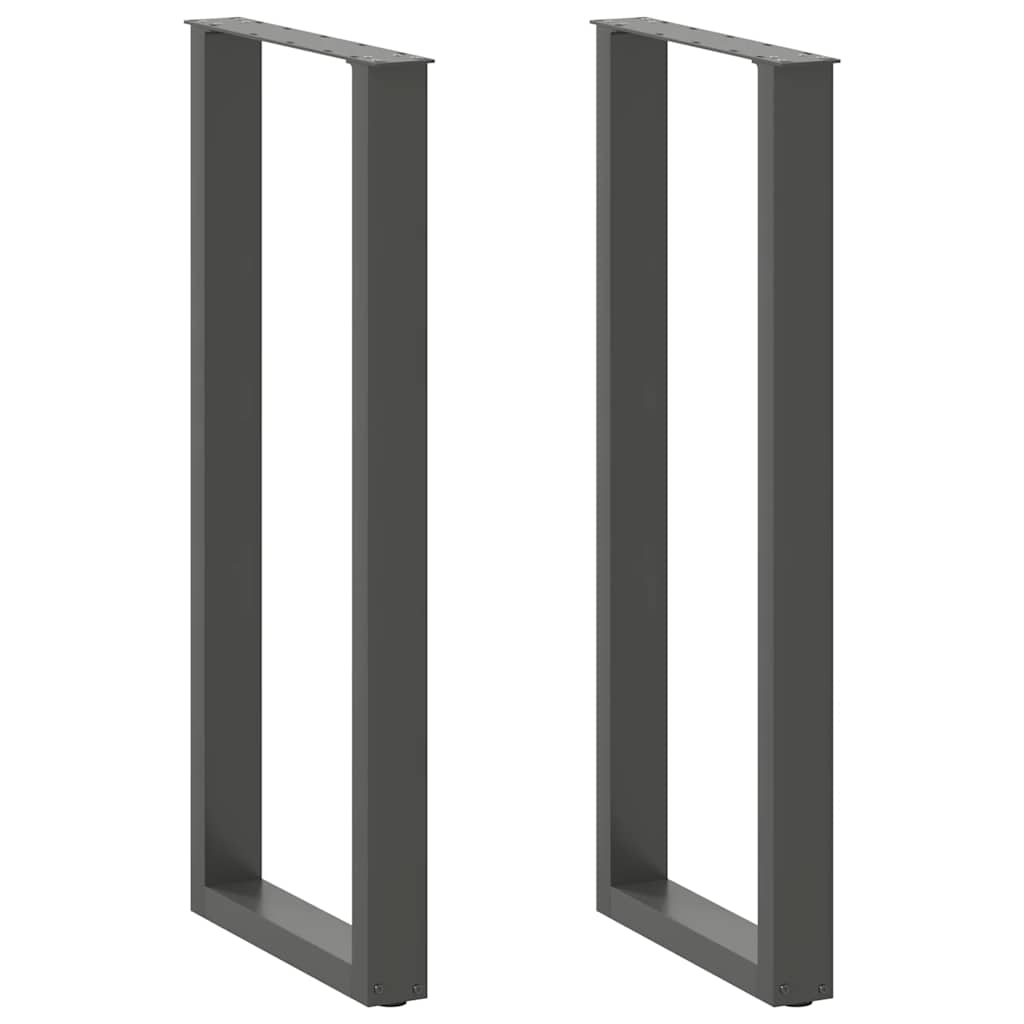 vidaXL Bartafelpoten 2 st U-vormig 40x(110-111) cm staal antraciet, foto 3