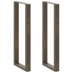 Nohy barového stolu ve tvaru U 2 ks přírodní ocel 40 x (110-111) cm ocel - obrázek 1