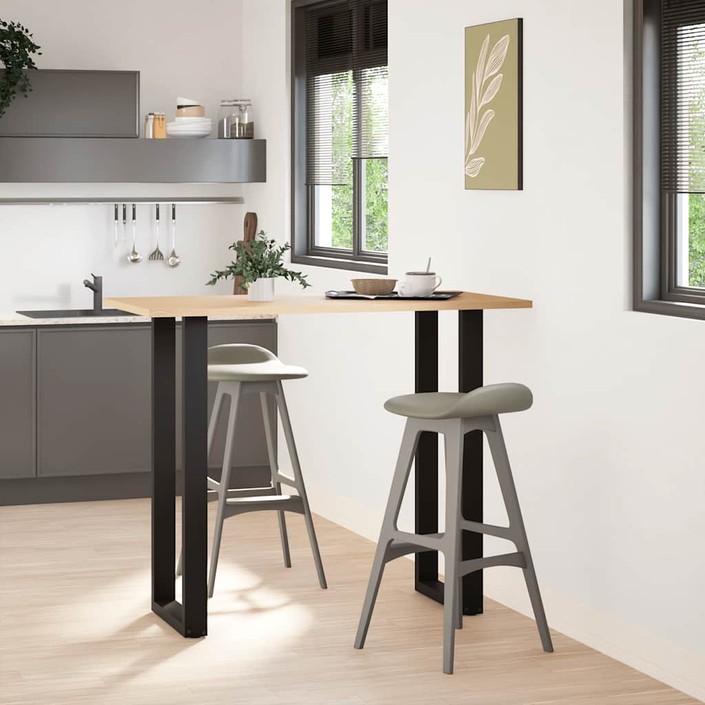 vidaXL Bartafelpoten 2 st U-vormig 50x(110-111) cm staal zwart