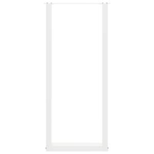Nohy barového stolu ve tvaru U, 2 ks, bílé, 50 x (110-111) cm, ocel - obrázek 5