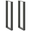 vidaXL baarilaua jalad U-kujulised 2 tk, antratsiithall, 50 x (110-111) cm, teras