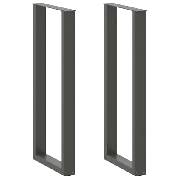 vidaXL baarilaua jalad U-kujulised 2 tk, antratsiithall, 50 x (110-111) cm, teras