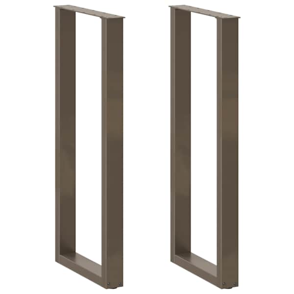 vidaXL baarilaua jalad U-kujulised 2 tk, naturaalne teras, 50 x (110-111) cm, teras