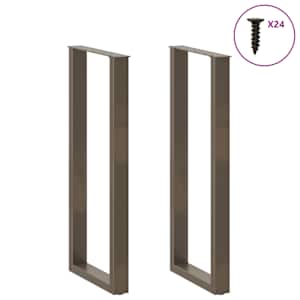 Nohy barového stolu ve tvaru U 2 ks přírodní ocel 50 x (110-111) cm ocel - obrázek 3
