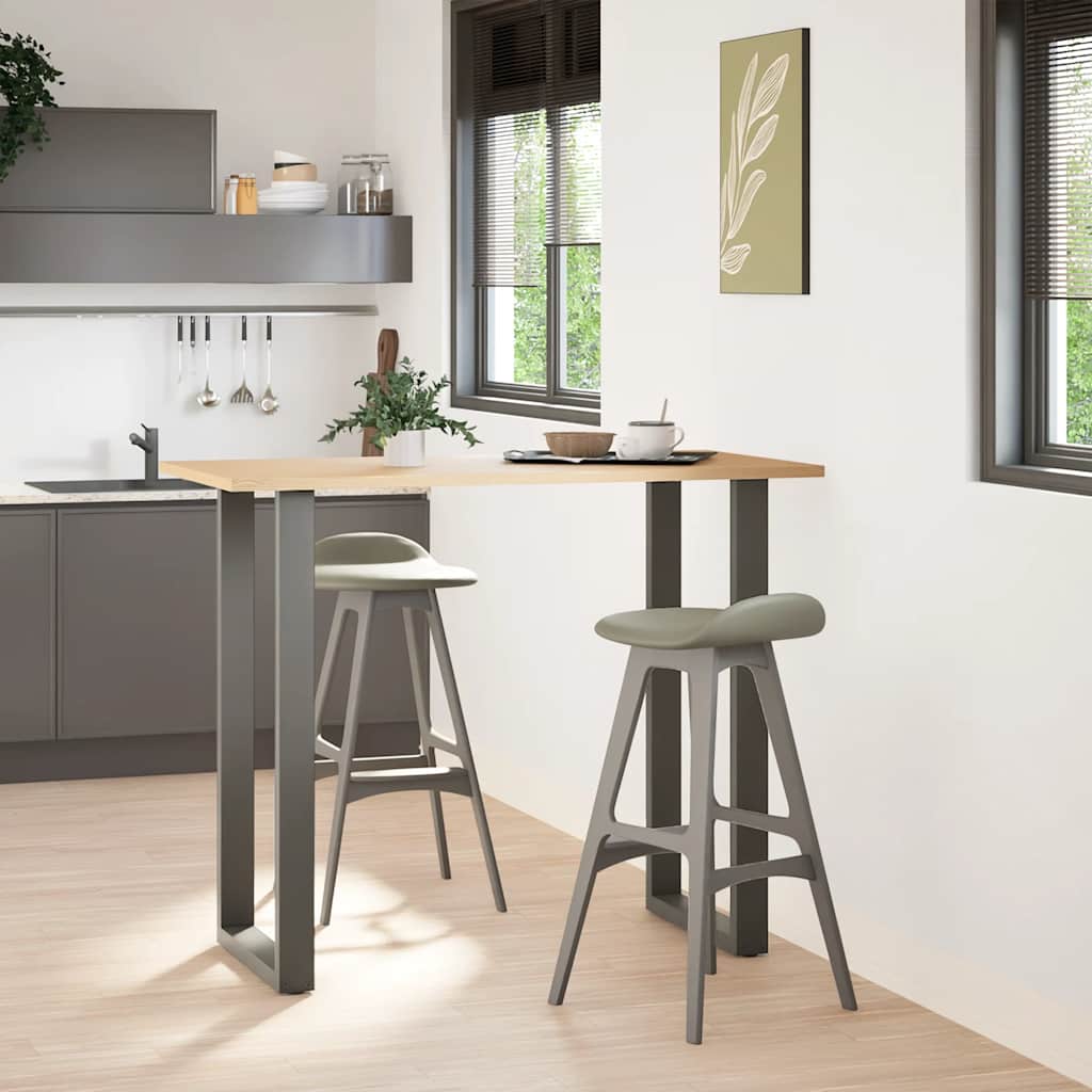 vidaXL Bartafelpoten 2 st U-vormig 60x(110-111) cm staal antraciet