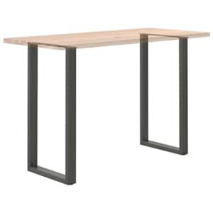 Nohy barového stolu ve tvaru U 2 ks antracitové 60 x (110-111) cm ocelové - obrázek 8