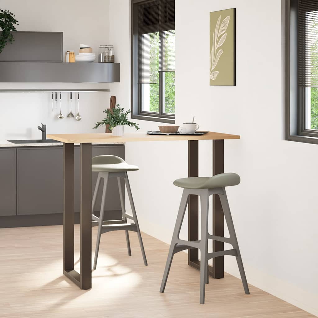 vidaXL Bartafelpoten 2 st U-vormig 60x(110-111) cm staal naturel