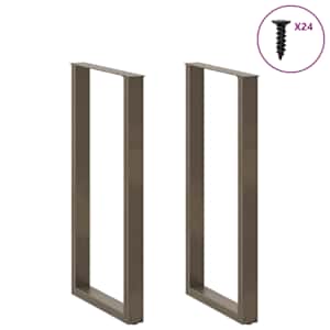 Nohy barového stolu ve tvaru U 2 ks přírodní ocel 60 x (110-111) cm ocel - obrázek 3