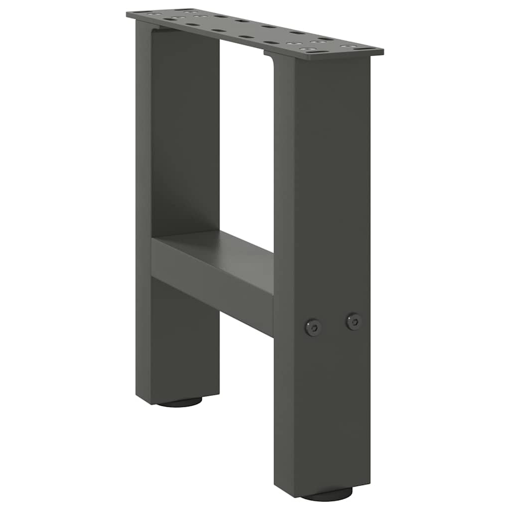 Thumbnail - vidaXL Couchtischbeine Anthrazit 2 Stk. 30x(30-31) cm Stahl