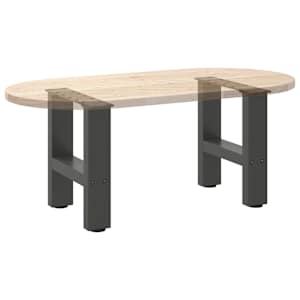 Nohy konferenčního stolku antracitové 2 ks 30 x (30-31) cm ocelové - obrázek 8