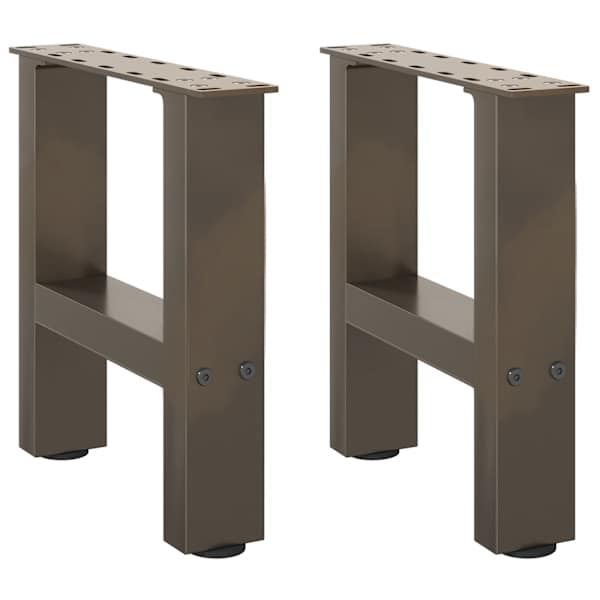 vidaXL kohvilaua jalad, naturaalne teras, 2 tk, 30 x (30&ndash;31) cm, teras