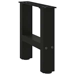 Nohy konferenčního stolku černé 2 ks 40 x (30-31) cm ocelové - obrázek 3