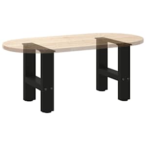 Nohy konferenčního stolku černé 2 ks 40 x (30-31) cm ocelové - obrázek 8