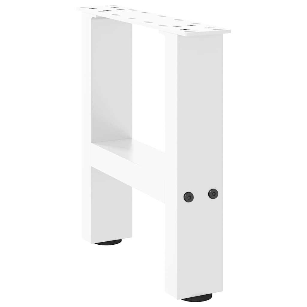 vidaXL Salontafelpoten 2 st 40x(30-31) cm staal wit afbeelding