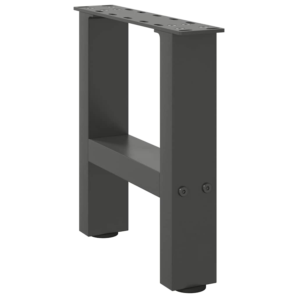 vidaXL Salontafelpoten 2 st 40x(30-31) cm staal antracietkleurig afbeelding