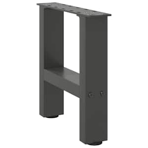 Nohy konferenčního stolku antracitové 2 ks 40 x (30-31) cm ocelové - obrázek 3