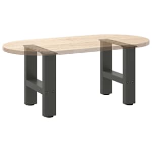 Nohy konferenčního stolku antracitové 2 ks 40 x (30-31) cm ocelové - obrázek 8
