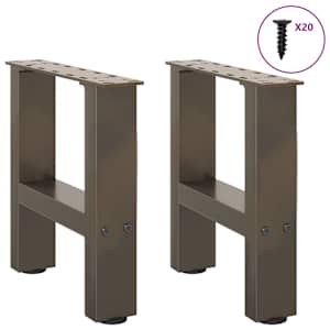 Nohy konferenčního stolku z přírodní oceli 2 ks 40 x (30-31) cm ocel - obrázek 4