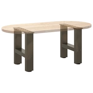 Nohy konferenčního stolku z přírodní oceli 2 ks 40 x (30-31) cm ocel - obrázek 8