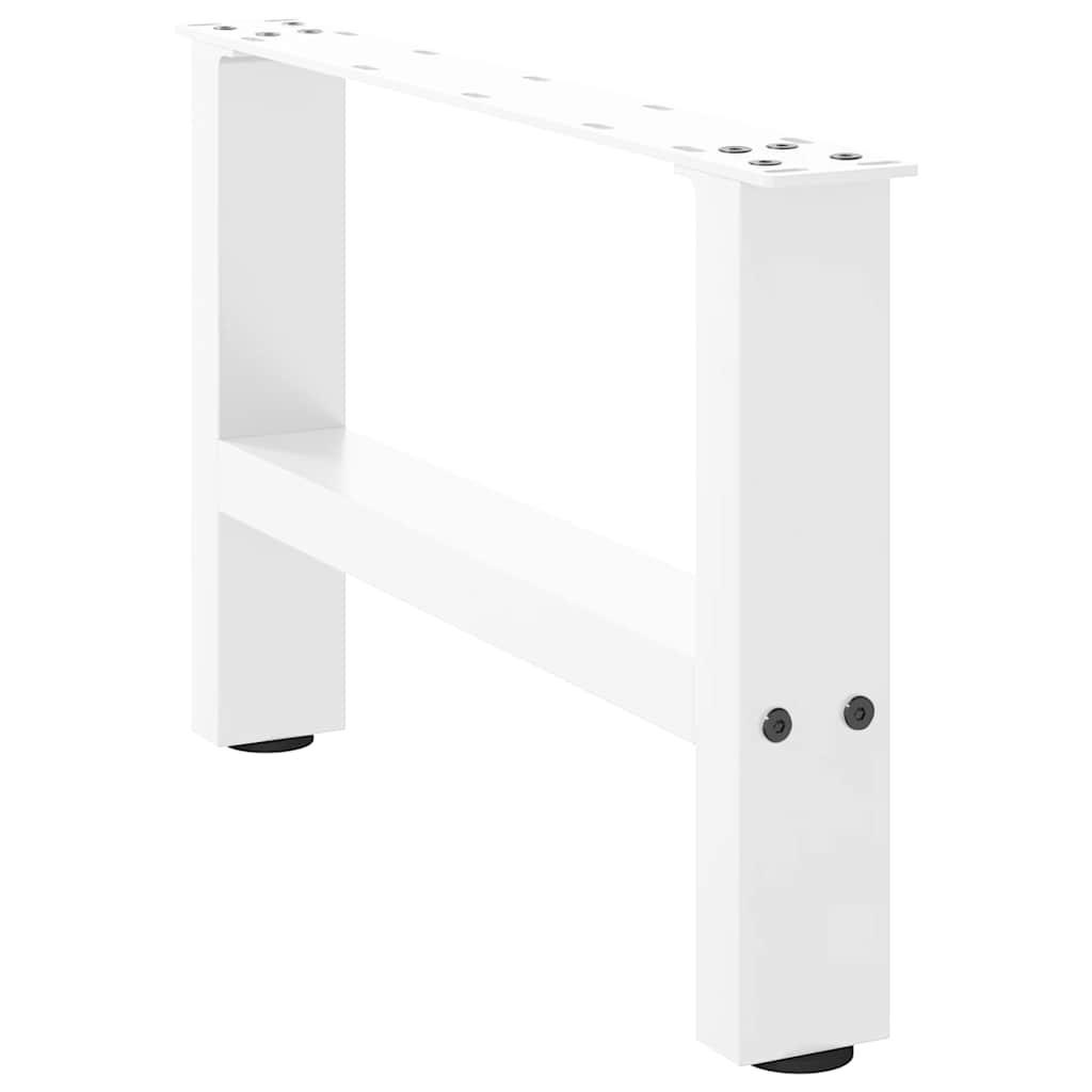 Thumbnail - vidaXL Couchtischbeine Weiß 2 Stk. 50x(30-31) cm Stahl