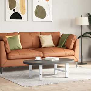 Noge za klubsko mizico bele barve 2 kosa 50 x (30-31) cm jeklo