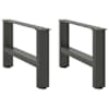 vidaXL kohvilaua jalad, antratsiithall, 2 tk, 50 x (30-31) cm, teras