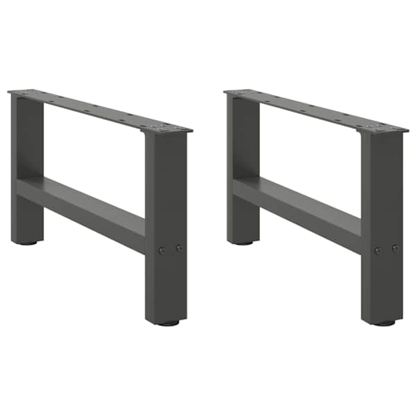 vidaXL kohvilaua jalad, antratsiithall, 2 tk, 60 x (30-31) cm, teras