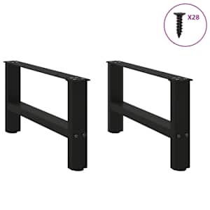 Nohy konferenčního stolku černé 2 ks 70 x (30-31) cm ocelové - obrázek 4