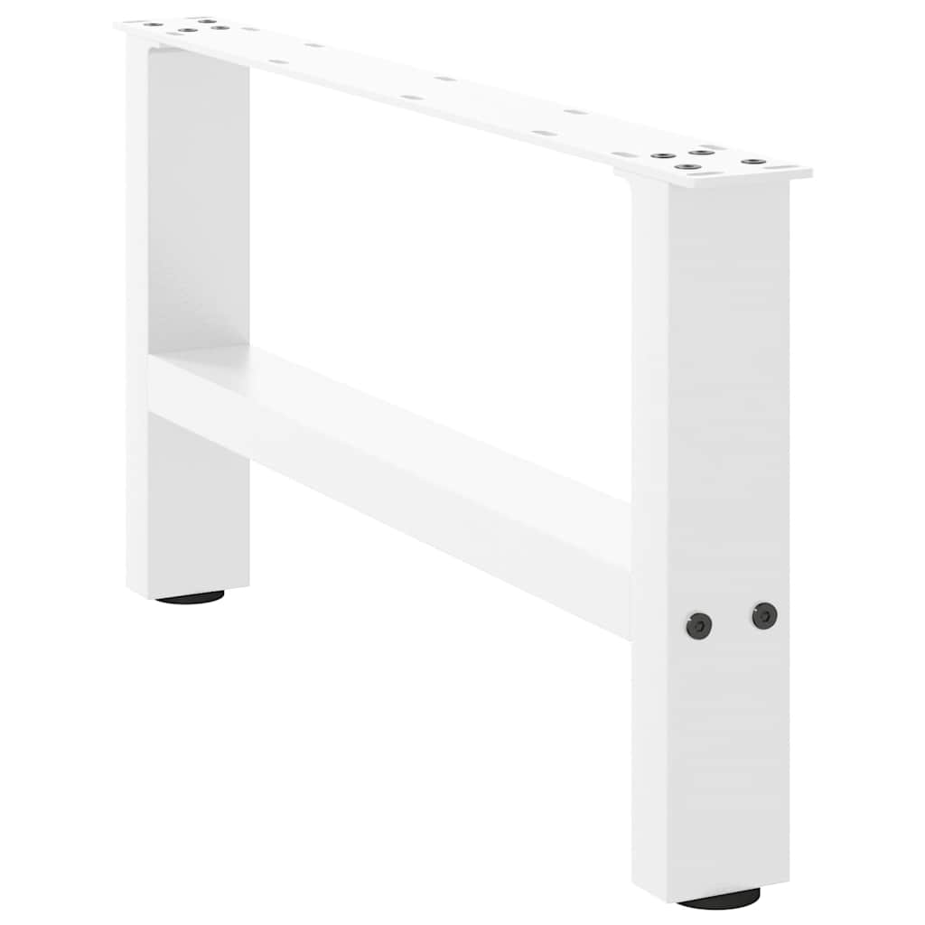vidaXL 2 db fehér acél dohányzóasztal lábak 70x(30-31) cm